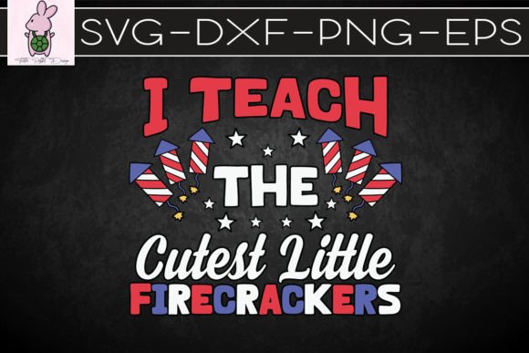 4th of July Teacher USA Flag SVG Graphics Crafts