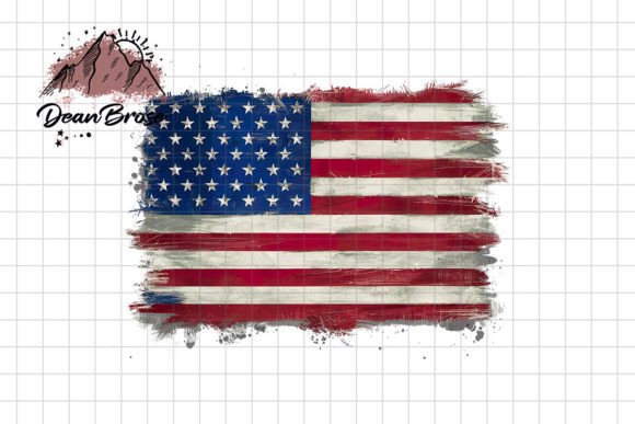 American Flag PNG Design for Graphics and Crafts