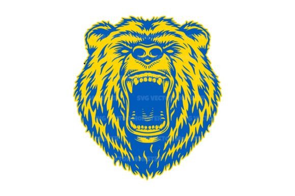 Bear Ukrainian Flag Svg Cut File: Graphics & Crafts