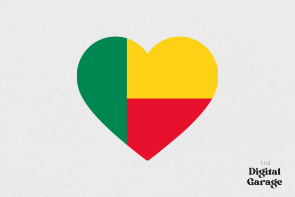 Benin Heart Flag, SVG PNG – Graphics and Crafts