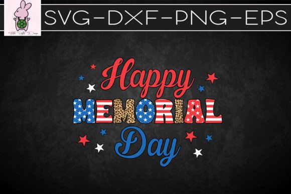 Happy Memorial Day USA Flag SVG