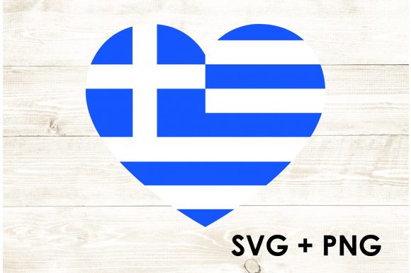 Heart Greece Flag – Graphics & Crafts