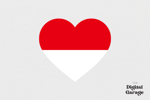 Indonesia Heart Flag, SVG PNG – Graphics & Crafts