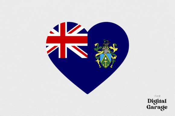 Pitcairn Heart Flag SVG PNG Review