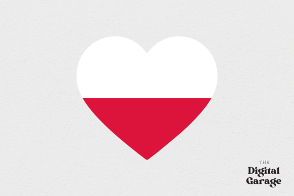 Poland Flag, Poland Heart SVG PNG: Graphics and Crafts in One