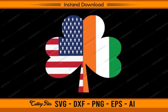 Saint Patrick's Day - Irish USA Flag Graphics