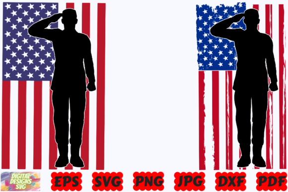 Soldier SVG USA Soldier SVG Flag SVG
