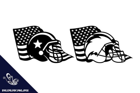 Super Bowl Helmet Usa Flag Design